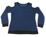 Sanctuary Abbigliamento Maglione Pullover Donna S Blu Nero Aperto Spalle - $23.95