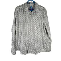Robert Graham Men&#39;s Skull Shirt Long Sleeve Button Down Fun Cuff Size XL - $79.99