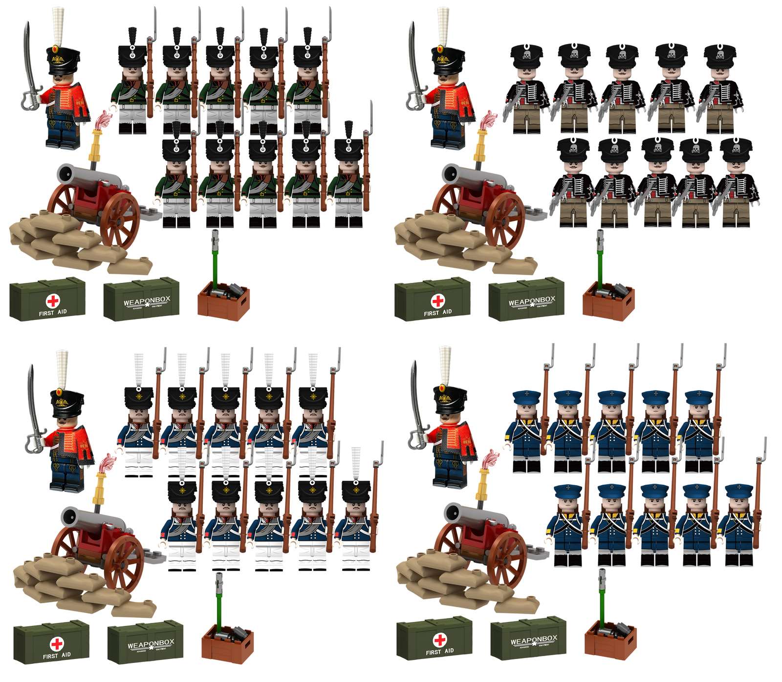 44pcs Prussian Infantry Collection Minifigures with Weapons & Accessories - $15.89 - $58.68