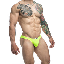 MaleBasics JUSTIN + SIMON Classic Bikini Neon Green L - £33.30 GBP