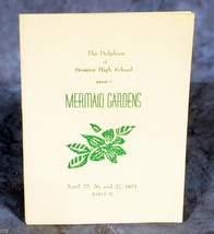 The Dolphins of Streator High School presents Mermaid Gardens Program -  1951 - £1.99 GBP