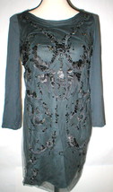 New Womens 10 NWT Roberto Cavalli Gray Lace Crystal Bead Dress 46 Designer Italy - $1,772.09