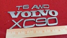 VOLVO XC90 T6 AWD EMBLEM LETTERS REAR BADGE OEM 04 05 06 07 08 09 10 11 12 - $16.21