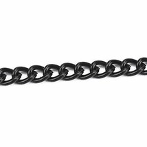 Black Cable Chain BULK Chain Rolo Chain Black Gunmetal Wholesale Curb 33ft - £15.44 GBP