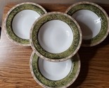 Set of 4 Rim Soup Bowls American Atelier Bouquet Garni Herbs Tan Vines 5... - $9.99