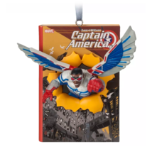 Disney Parks Marvel Captain America Sam Wilson Christmas Ornament Sketchbook NWT - £26.31 GBP