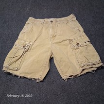 American Eagle Cargo Shorts Men 30 Tan Casual Khaki Classic Length Mid Rise - $17.05