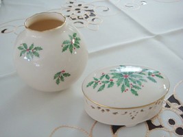 Compatible with Lenox Holiday Collection trinket Compatible with Box and vase [8 - £42.39 GBP