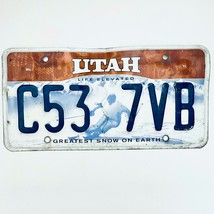  United States Utah Greatest Snow On Earth Passenger License Plate C53 7VB - £13.13 GBP