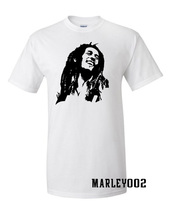 Bob Marley Silhouette T-Shirt S-5X - $18.99+