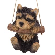 Pacific Trading Yorkie Branch Hanger Ornament 5 Inch Brown - $27.98