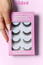 So Pink Beauty Faux Mink Eyelashes Variety Pack 5 Pairs - £12.78 GBP