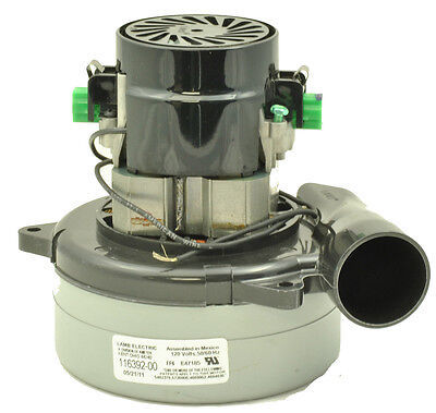 Primary image for Ametek Lamb Vacuum Motor 116392-00 120volt 50/60 HZ, 2 Stage Bypass With Horn
