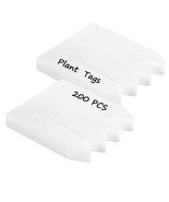 meumtuu 200 PCS White Plastic Plant Labels Garden Markers PVC PVCPL-200W - €9,88 EUR