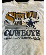 Vintage Dallas Cowboys Sweatshirt 1992 NFC Champs Super Bowl 27 Trench LRG - $26.25