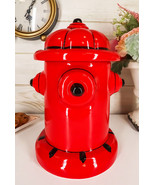 Ebros Gift Ceramic Fire Hydrant Treat Cookie Jar Decorative Figurine 10&quot;H - £27.51 GBP