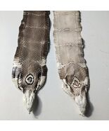 Tanned Head-on Natural Genuine Cobra Snake Skin Snakeskin Leather Single... - $22.77+