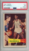 1957 Topps Bill Russell Rookie #77 PSA 7 (OC) P1346 - $11,385.00