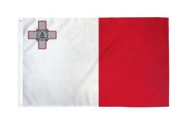 3x5 Malta Flag Country Banner New Indoor Outdoor - £14.38 GBP