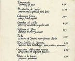 La Gaviota Restaurante Tapas Menu - $17.82
