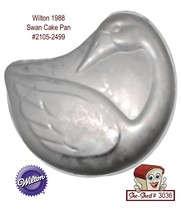 Wilton 1988 Swan Cake Pan Aluminum Vintage 2105-2499 Party Favorite - £7.90 GBP