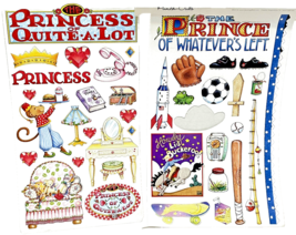 VTG Mary Engelbreit Punch Outs Princess of Quite A Lot Prince of Whatevers Left  - £17.77 GBP