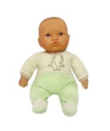 Berenguer Baby Doll Vinyl Cloth Body Blue Eyes Pursed Lips 15 inches Ope... - $17.10