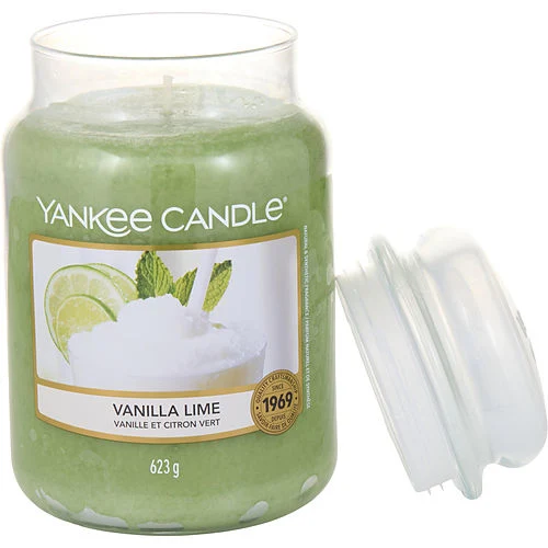 Yankee Candle Vanilla Lime 22 oz Scent Glass Jar, citrus, vanilla - $33.99