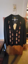 Bob Mackie Wearable Art Blazer With Embroidery Pattern - $70.13