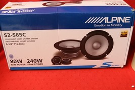 Alpine S2-S65C S-Series 6.5&quot; 2-Way 240 Watt Component Car Speakers *READ... - $160.34 CAD