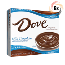 6x Packs Dove Milk Chocolate Pudding Filling | 4 Servings Per Pack | 3.03oz - £19.46 GBP