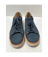 Clae Bradley Textile Deep Navy Lace Up Leather Mens Casual Sneakers Size 6 - $614.82 MXN