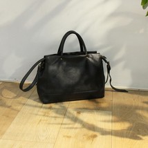 Leisure Leather Handbag 2022 New First Layer Cowhide Women Big Bag Versatile Lar - £100.59 GBP