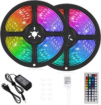 LED Strip Lights, 32.8 ft RGB Led Light Strip 600 LED 5050 SMD IP65  - £34.24 GBP