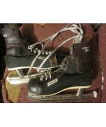 Vintage Bauer Ice Skates Black Size 9 1/3 Boys Big Chief Silver Arow - $355.23 MXN