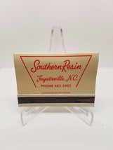 Matchbook Southern Resin Vintage Matchbooks Fayetteville N.C. - $4.70