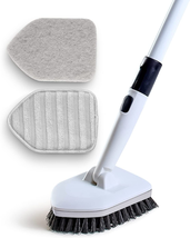 Shower Scrubber 3 in 1 Extendable Long Handle 58&quot; Cleaning Brush - Non Scratch S - £25.90 GBP