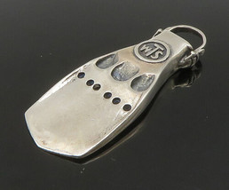 925 Sterling Silver - Vintage Snorkeling Fin Swimming Motif Pendant - PT18536 - £65.90 GBP