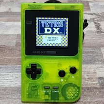 Game Boy Pocket Lite - Clear Green Lime - Modded Backlit IPS Mod  - $143.55