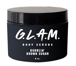 G.L.A.M Body Scrub, Bubblin’ Brown Sugar, 8 Oz. - $405.42 MXN