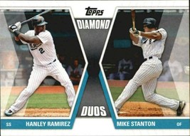 2011 Topps Diamond Duos #DDRS Mike Stanton &amp; Hanley Ramirez Marlins ⚾ - £0.70 GBP