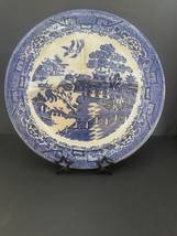 Blue Willow 11&quot; Divided Plate English Pottery - $14.85