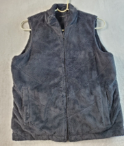 Columbia PFG Vest Womens Small Black Sleeveless Reversible Pockets Full Zipper - £13.12 GBP