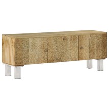 TV Cabinet Solid Mango Wood 118x30x45 cm - £138.07 GBP