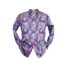 Men Shirt JValintin Turkey-Usa 100% Egyptian Cotton Axxess Style 1206-4 Purple image 7