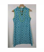 Vince Camuto Teal Size 10 Sheath Dress Lime Green White Bright Sleeveles... - $16.99