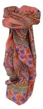 Mulberry Silk Traditional Square Scarf Andrha Watermelon by Pashmina &amp; Silk - £18.84 GBP