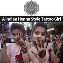 Temporary Tattoos Kit 4Pcs Semi Permanent Paste Cones Henna India Body Art - £11.82 GBP