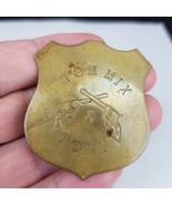 Vintage TOM MIX &amp; TONY Brass Badge Child&#39;s Movie TV Cowboy Western 1930&#39;s - $367.86 MXN