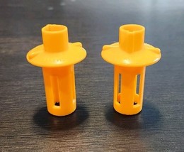 Vintage Juicers Orange Worlds Smallest Juice Extractor Plastic Set of 2 - $10.00